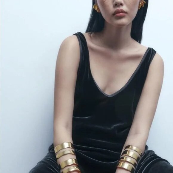 Zara Pack Of Wavy Bracelets Nwt - Picture 2 of 6